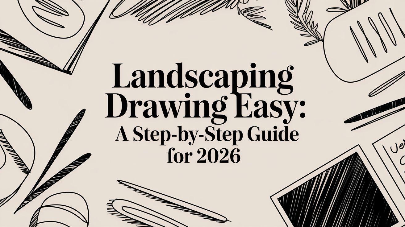 Landscaping Drawing Easy: A Step-by-Step Guide for 2026