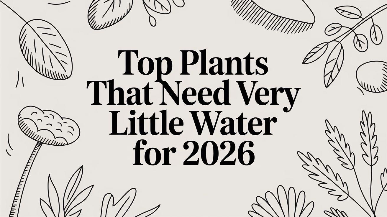 Top Plants That Need Very Little Water for 2026