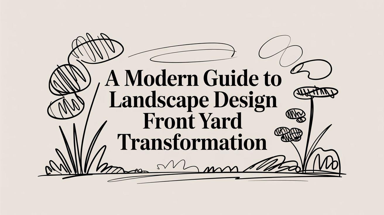 A Modern Guide to Landscape Design Front Yard Transformation