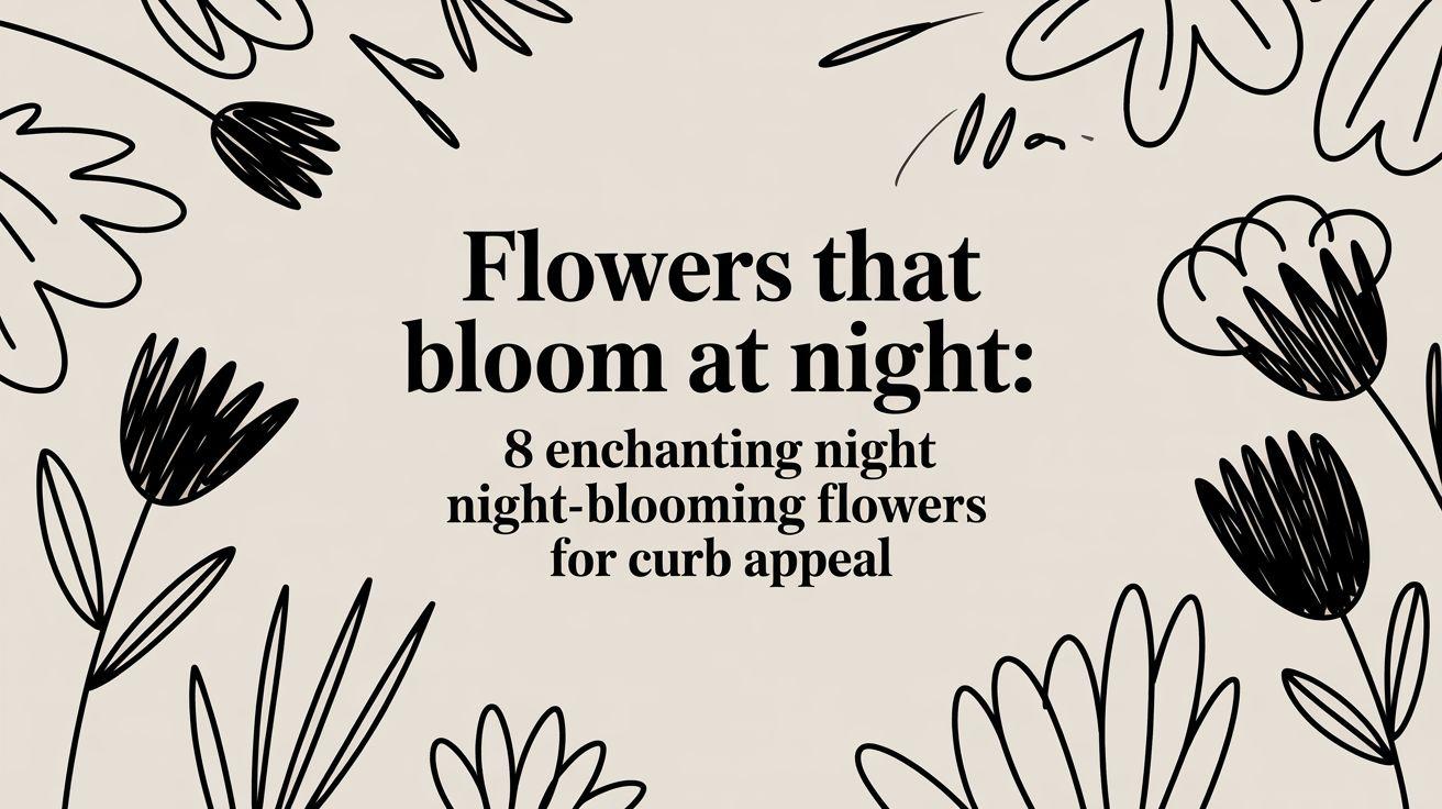 Flowers that bloom at night: 8 Enchanting Night-Blooming Flowers for curb appeal