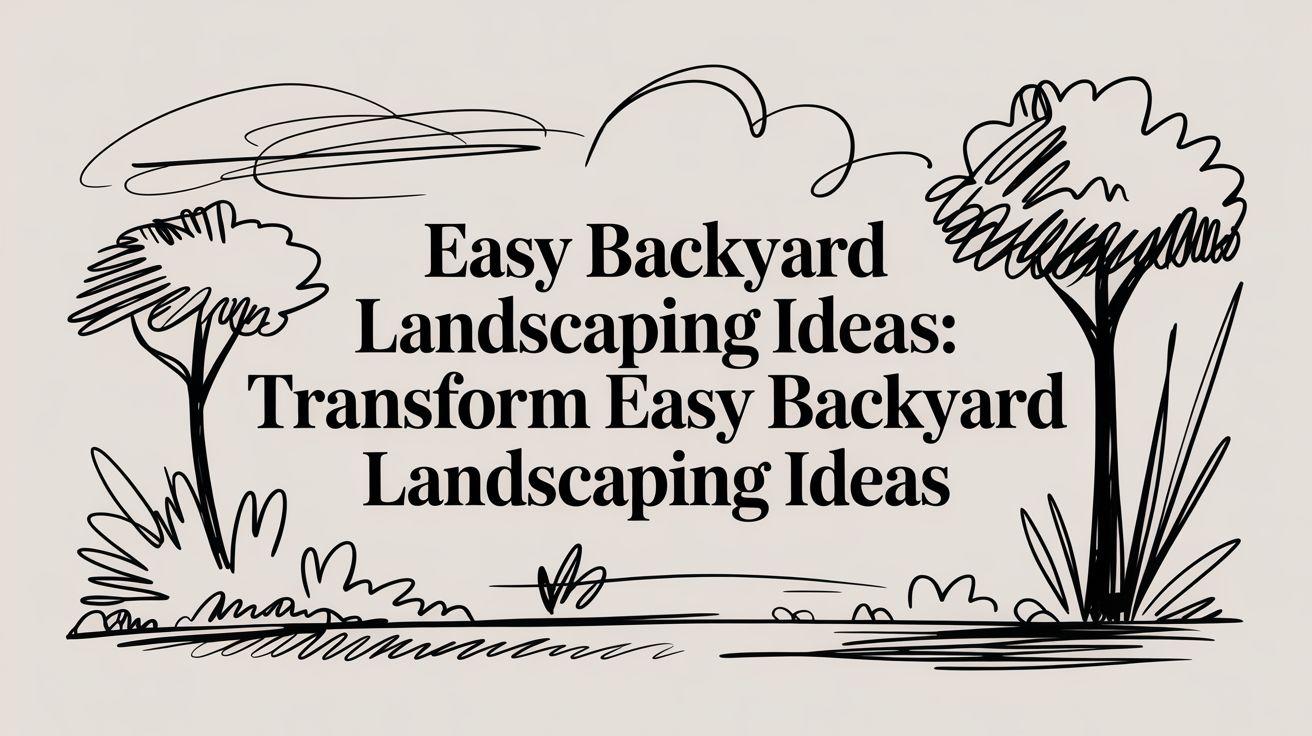 Easy Backyard Landscaping Ideas: Transform easy backyard landscaping ideas